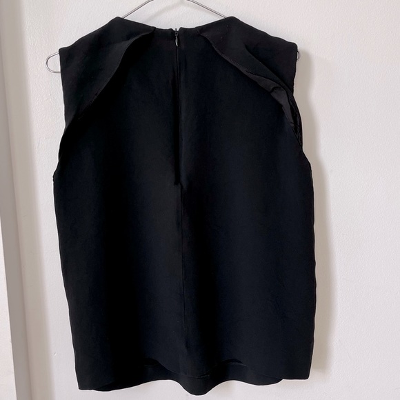 Joseph black halter top, high end sleeveless blouse; fits small size - Picture 3 of 4